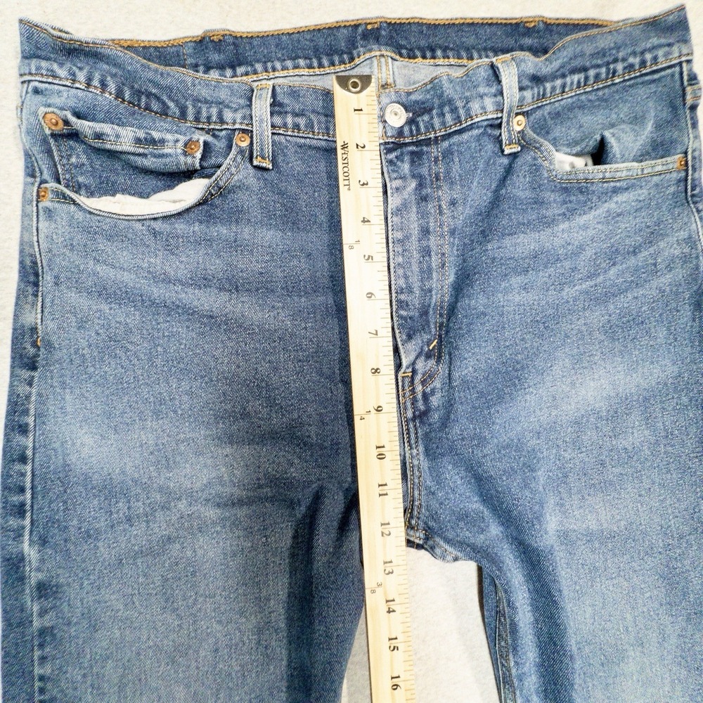 Levis 510 Blue Jeans Mens 38x32 Skinny Fit Cotton Levi's Denim Workwear Preppy - Picture 7 of 7